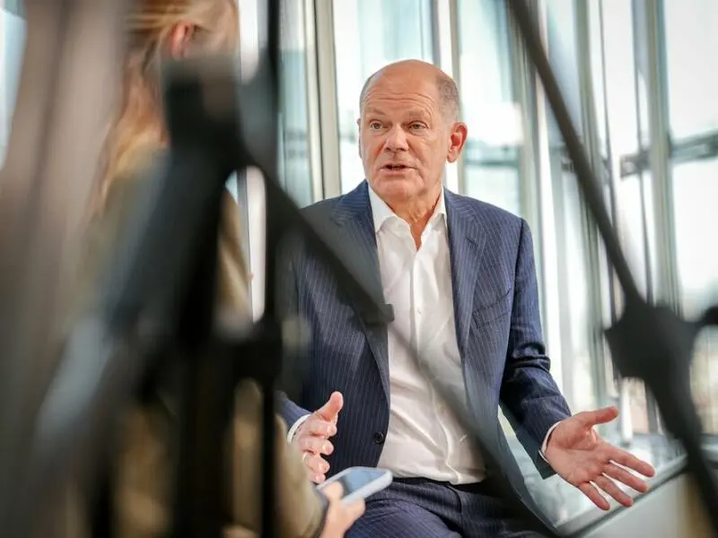 Bundeskanzler Scholz im Sat.1-Interview