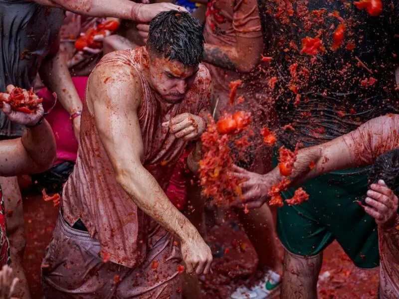 Tomatina de Bunol 2024 in Spanien