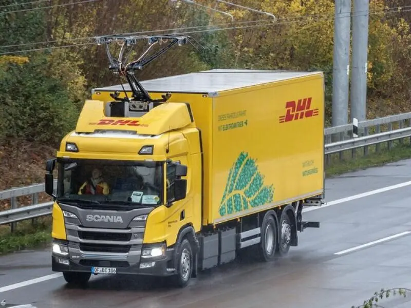 Vollelektrischer Oberleitungs-LKW