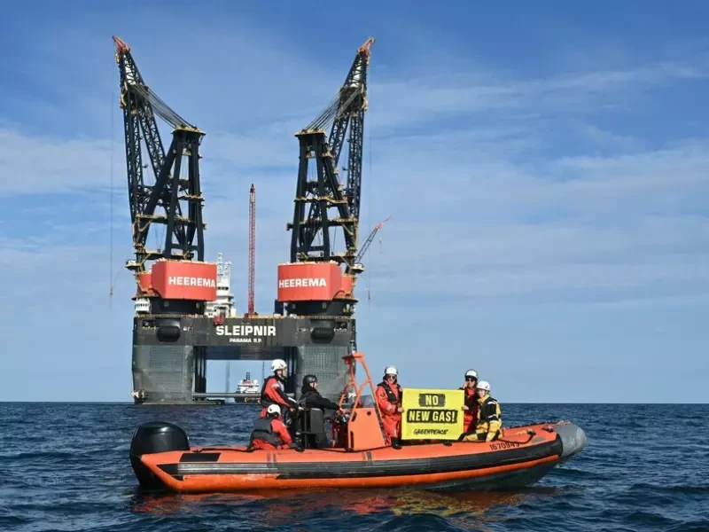 Greenpeace-Aktion auf der Nordsee