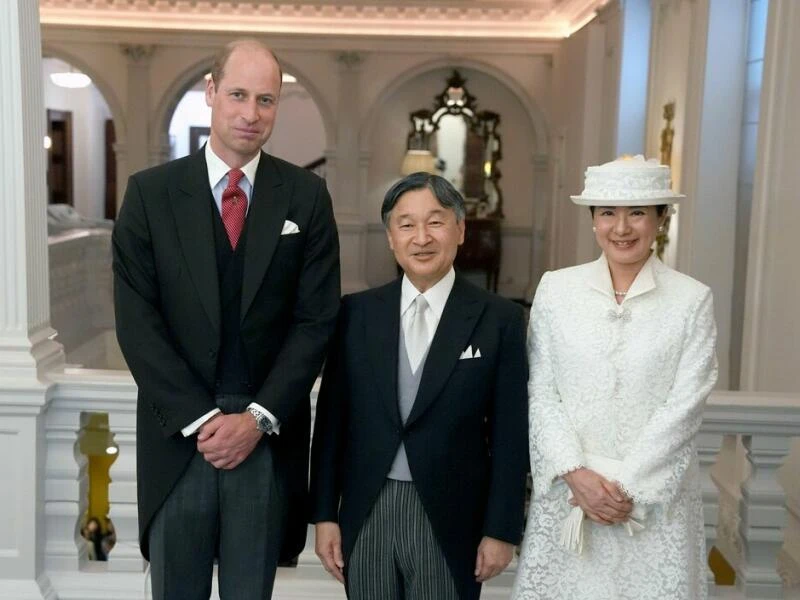 Japanisches Kaiserpaar zu Besuch in Großbritannien