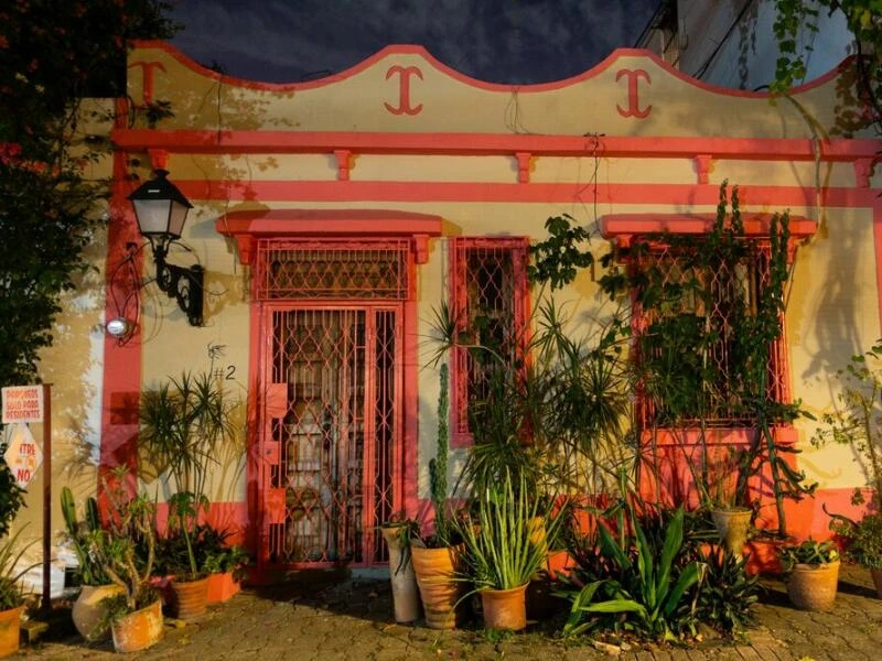 Haus in der kolonialen Altstadt von Santo Domingo