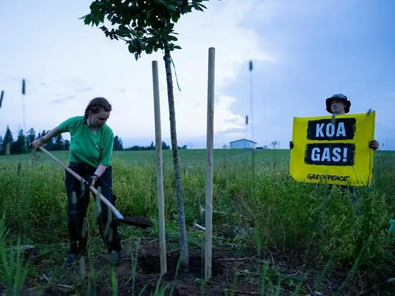 Greenpeace-Protest gegen Erdgasbohrung