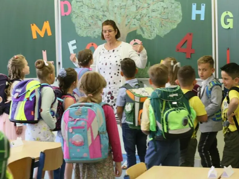 Grundschulklasse in Sachsen-Anhalt