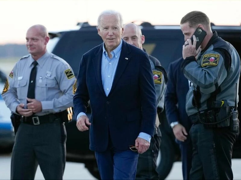 Nach dem Hurrikan «Helene» - Biden Besuch