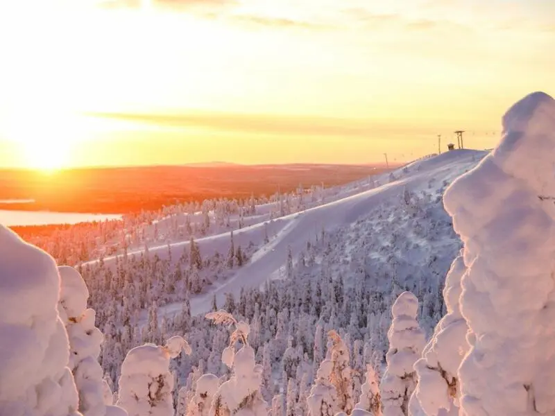 Finnisches Skigebiet Ruka