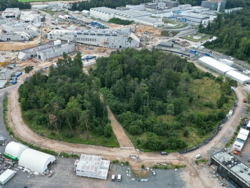 Baustelle Teilchenbeschleuniger «Fair» in Darmstadt