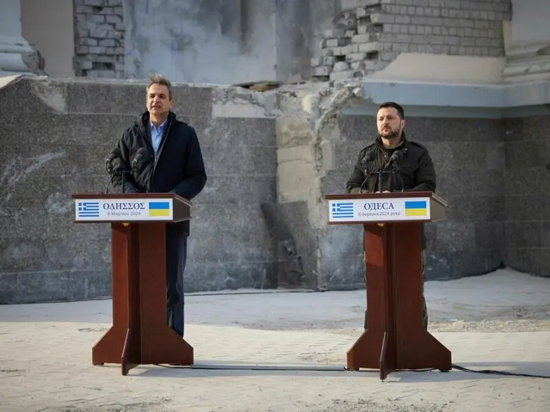 Selenskyj und Mitsotakis in Odessa
