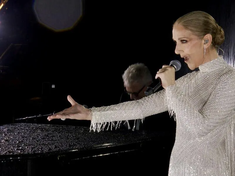 Céline Dion bei der Eröffnungsfeier der Olympischen Sommerspiele