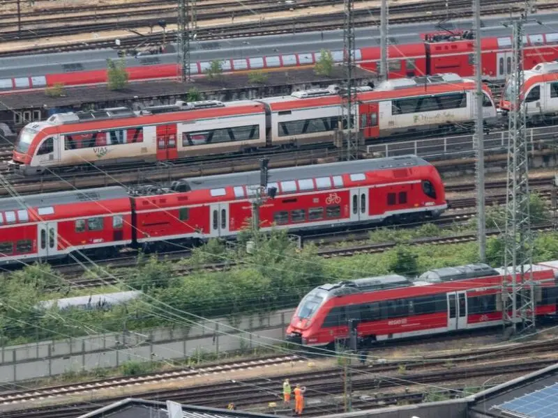 Nahverkehrszüge der Bahn in Frankfurt