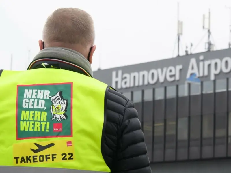 Warnstreiks von Sicherheitspersonal - Flughafen Hannover