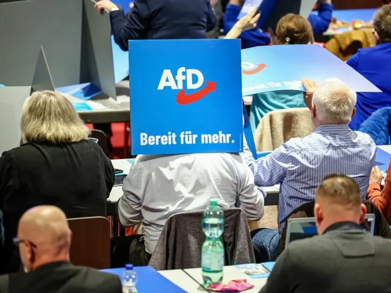 Landesparteitag AfD Sachsen in Glauchau