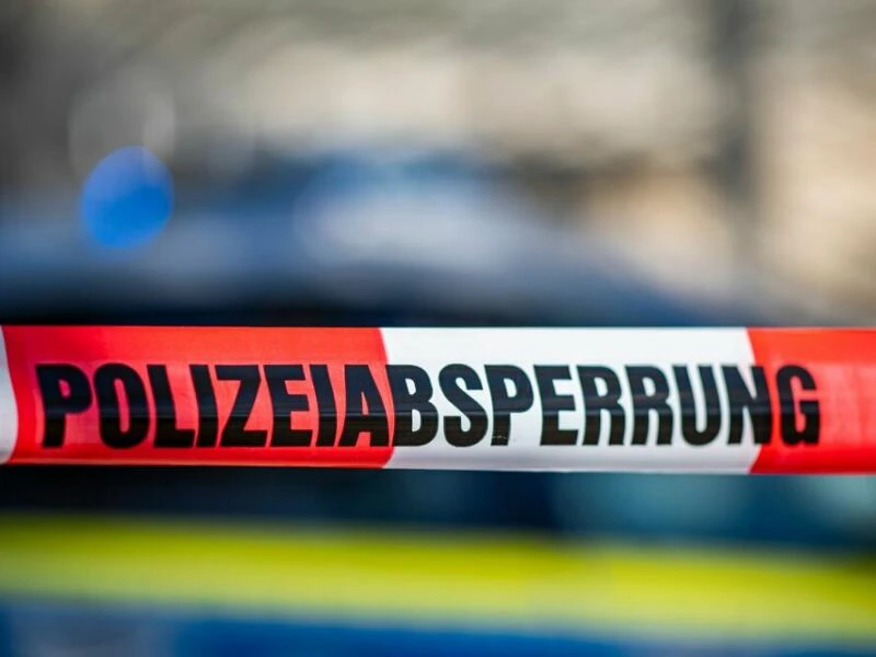 Absperrung der Polizei