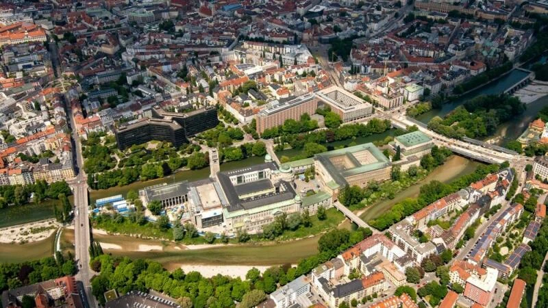 Luftaufnahmen des Deutschen Museums