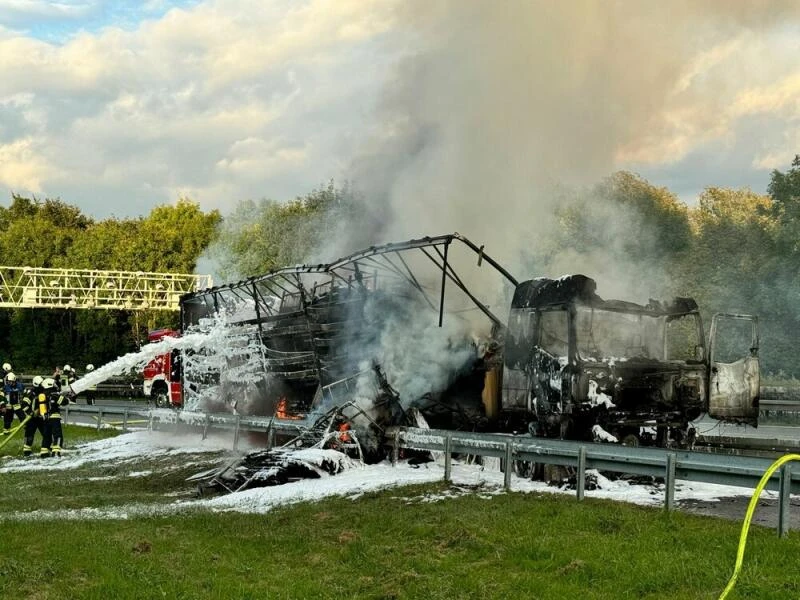 LKW-Brand auf A43 bei Sprockhövel