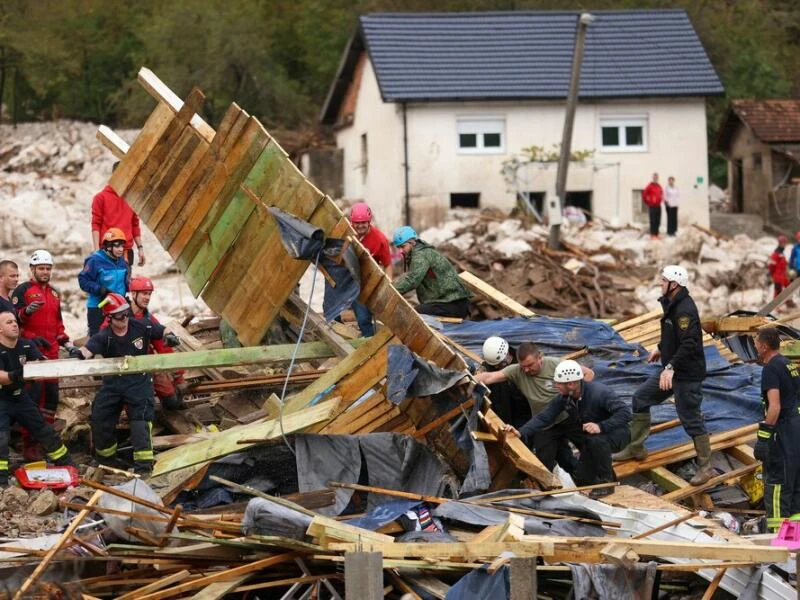 Nach Hochwasser in Bosnien-Herzegowina