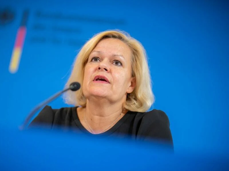 Innenministerin Faeser zu Grenzkontrollen