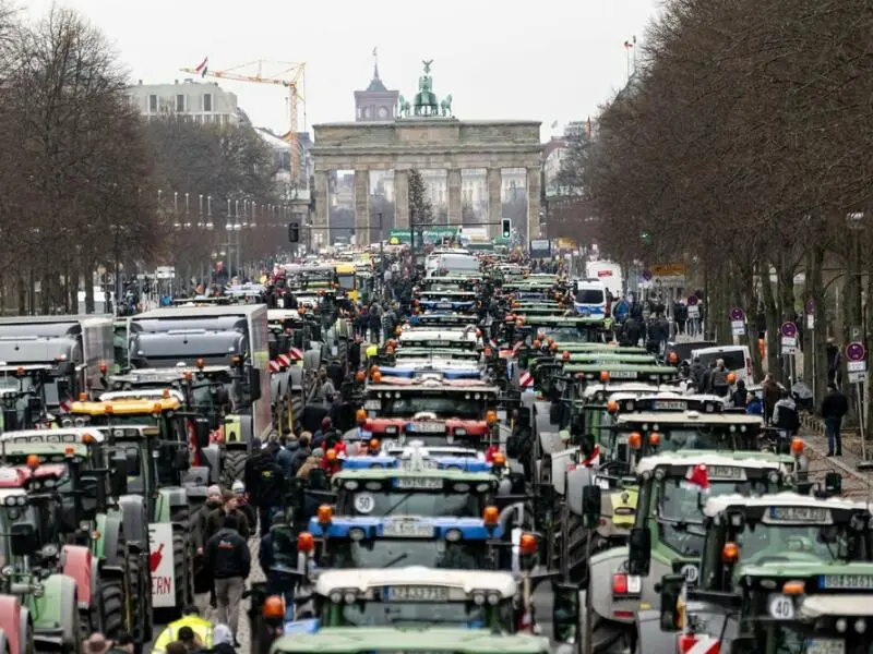 Protest der Landwirte in Berlin