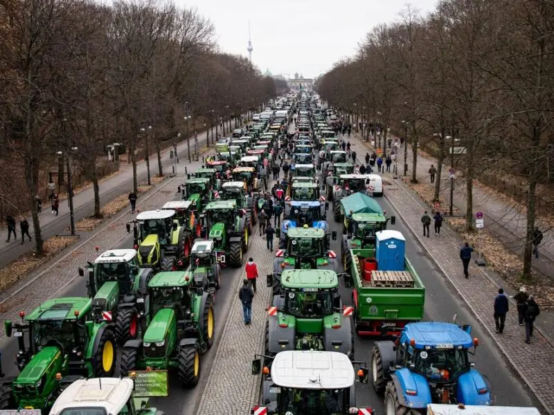 Protest der Landwirte - Berlin