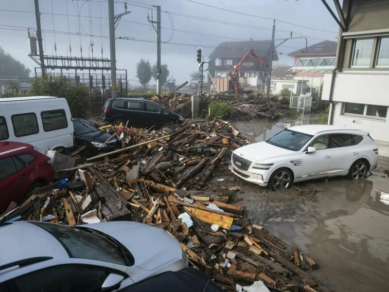 Unwetter im Berner Oberland