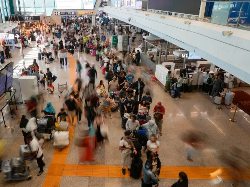 Flughafen Fiumicino bei Rom