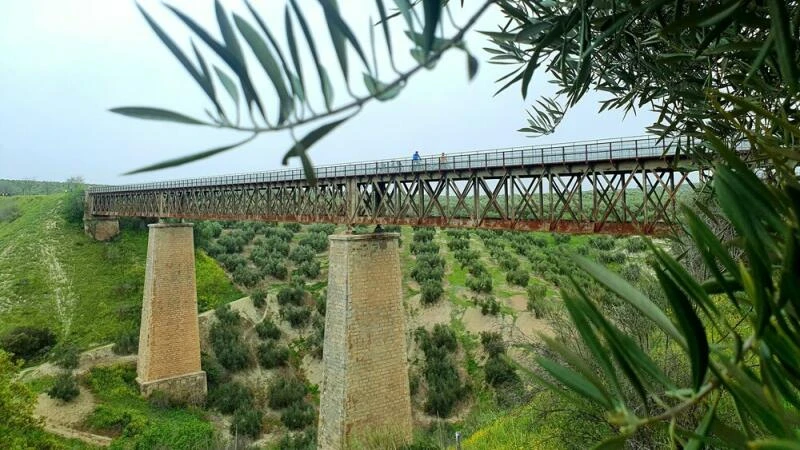 Ein Viadukt in Andalusien