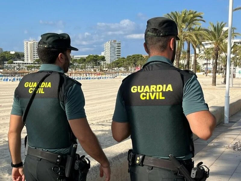 Beamte der Polizeieinheit Guardia Civil auf Mallorca.