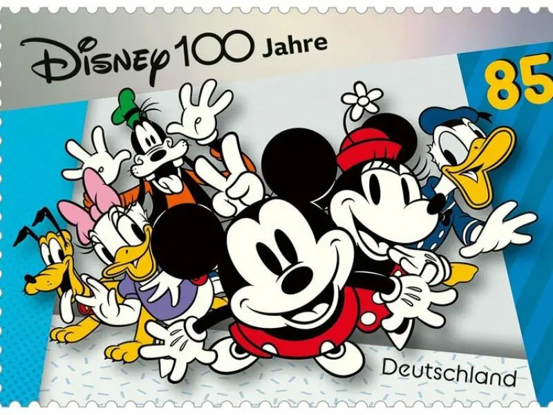 Briefmarke «100 Jahre Disney»