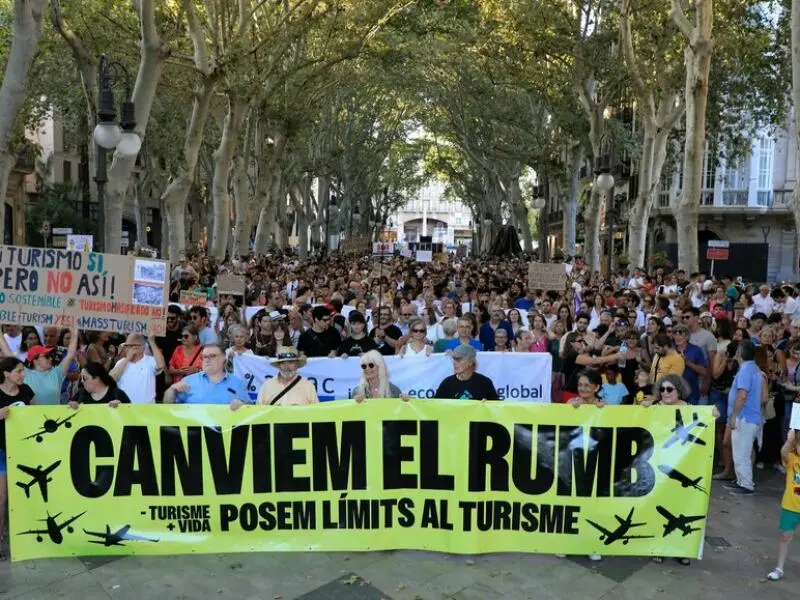 Demo gegen Massentourismus auf Mallorca