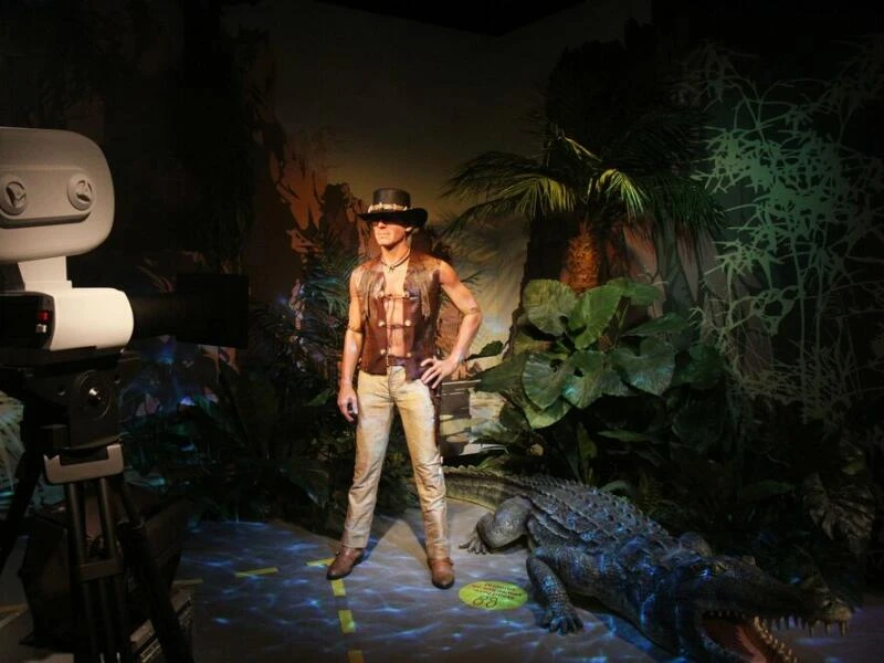 Paul Hogan bei Madamme Tussauds in Sydney