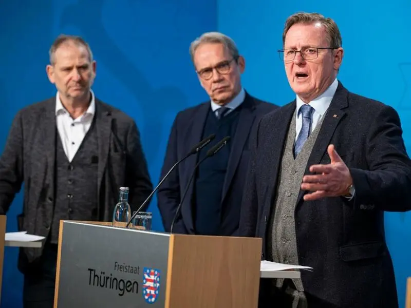 Thüringer Kabinett und Finanzministerium zum Haushalt 2024