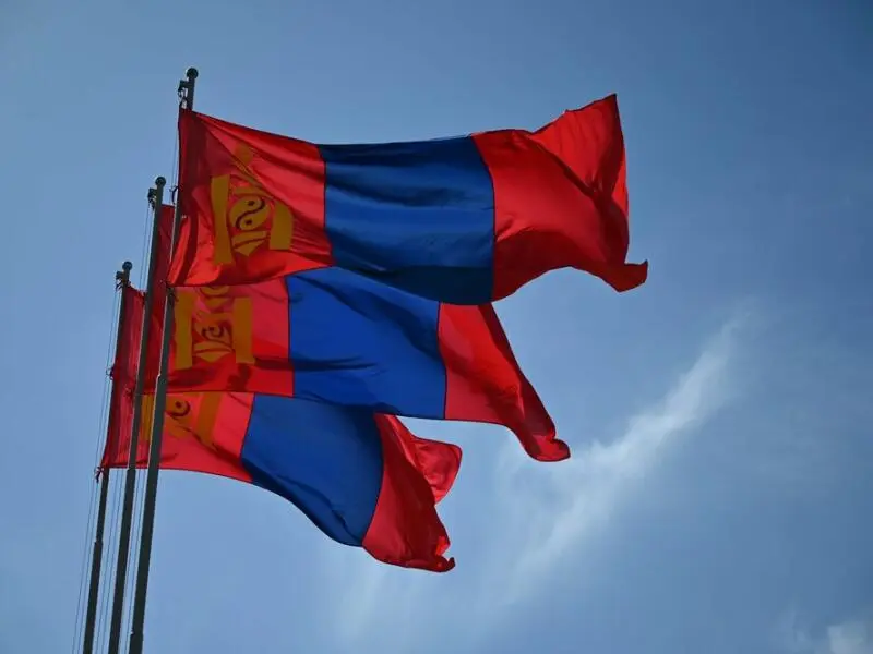 Mongolische Flaggen