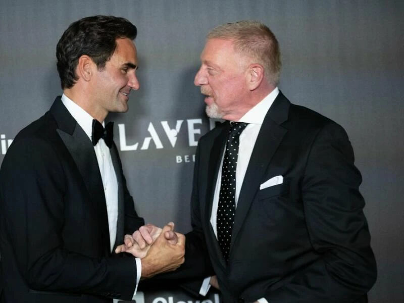 Roger Federer und Boris Becker