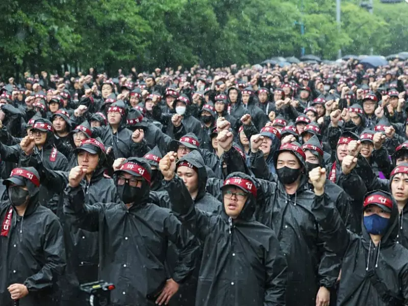 Streik bei Samsung in Südkorea am 08. Juli