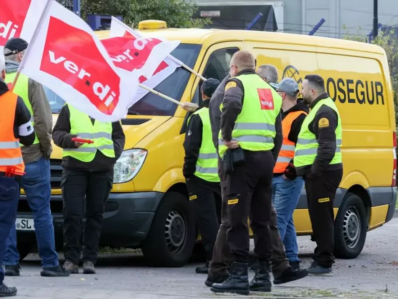 Ganztägiger Streik bei Geldtransporten