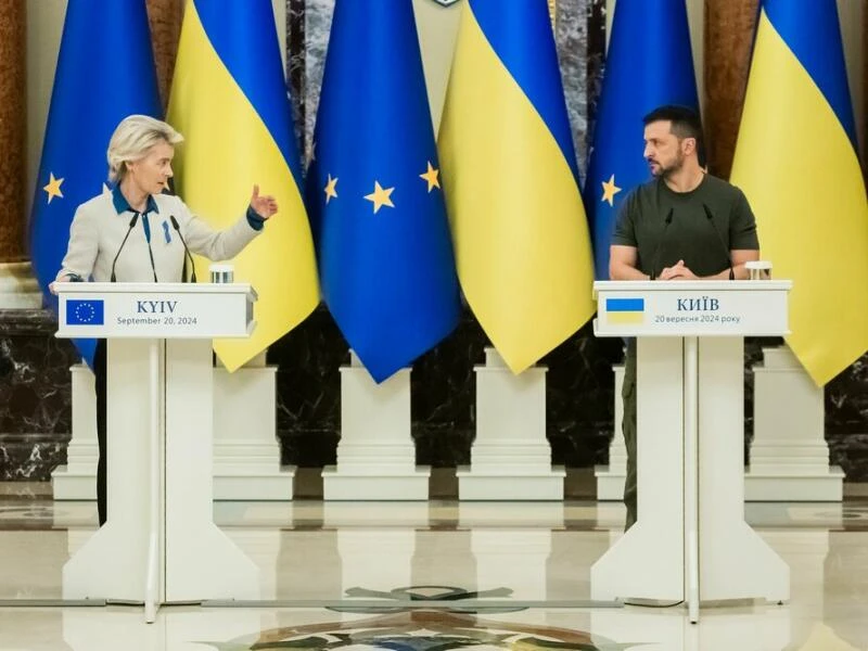 EU-Kommissionspräsidentin von der Leyen in der Ukraine