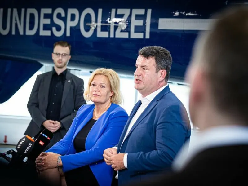 Bundesinnenministerin Faeser besucht Bundespolizei-Fliegerstaffel