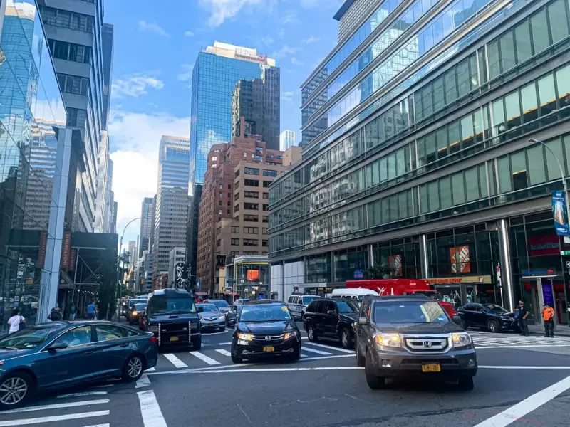 Straßenverkehr in New York