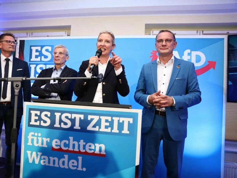 Landtagswahl in Brandenburg - Wahlparty AfD