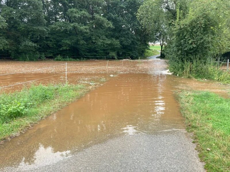 Unwetter mit Überschwemmungen in Nordhessen