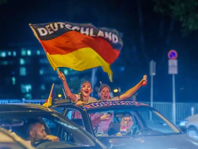 Fußball: EM, Nach dem Spiel Schweiz - Deutschland