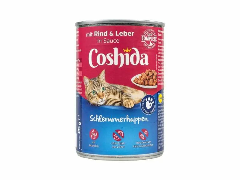 «Coshida Schlemmerhappen mit Rind & Leber in Sauce» von Lidl