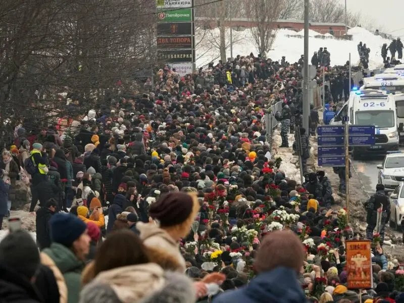 Beerdigung von Kremlgegner Nawalny