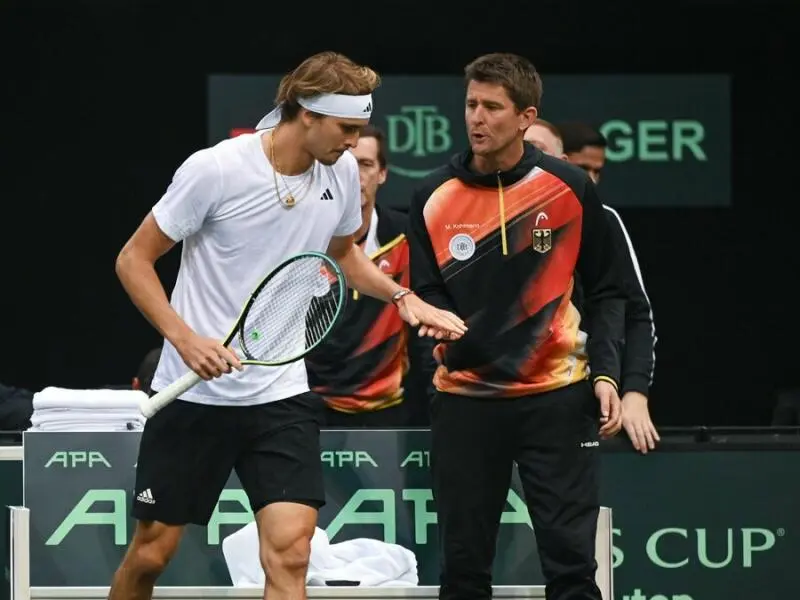 Alexander Zverev und Michael Kohlmann