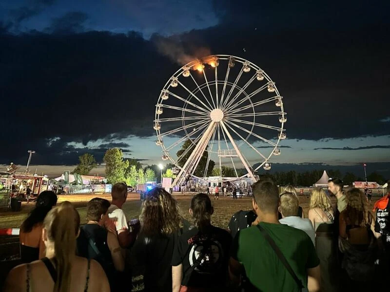 Highfield Festival - Riesenrad brennt