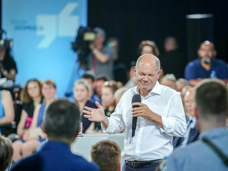 Bundeskanzler Scholz im Bürgergespräch