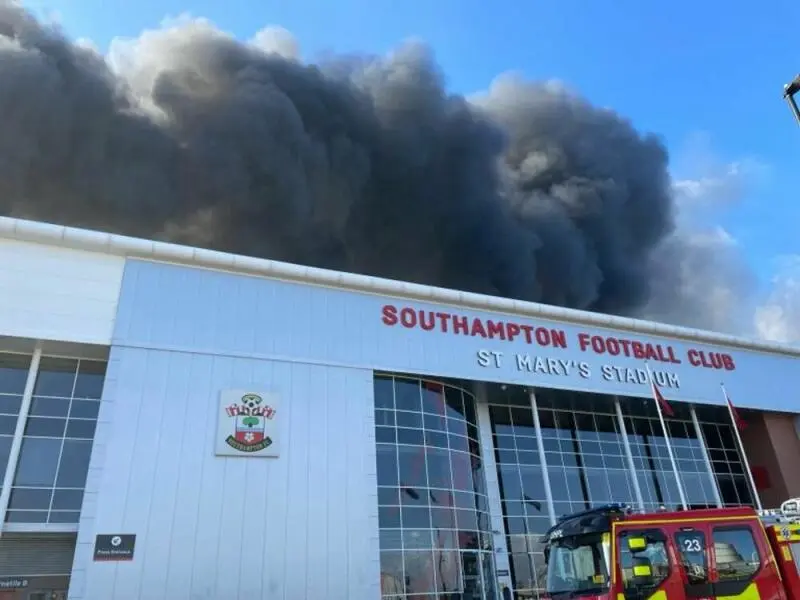 Großbrand in Southampton