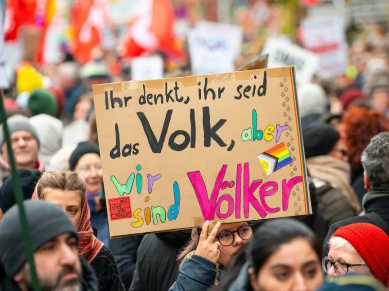 Demonstrationen gegen rechts - Lübeck