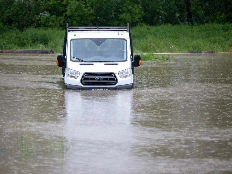 Hochwasser in Bayern - Aichach