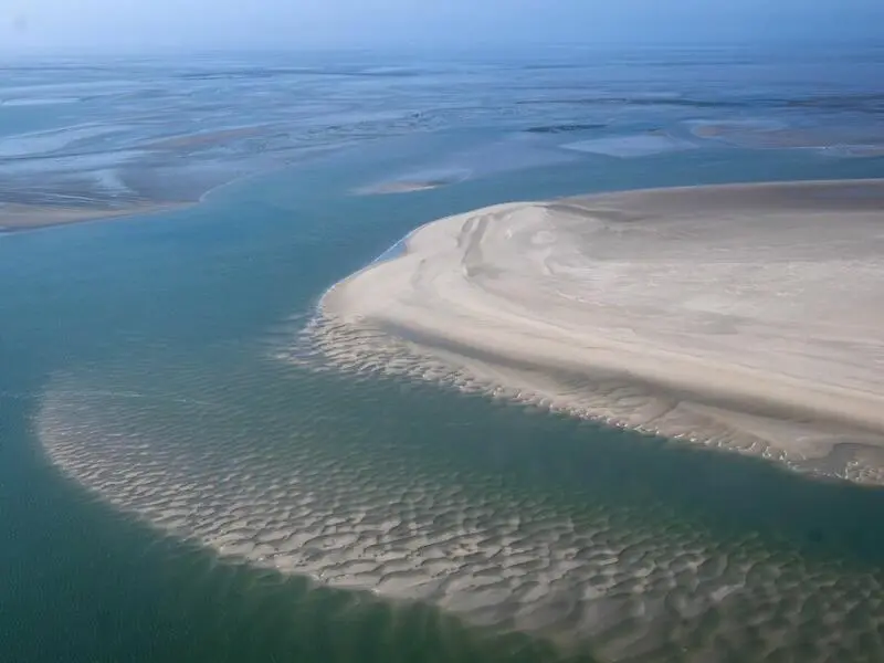 Das Wattenmeer aus der Luft